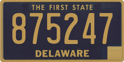 DE license plate 875247