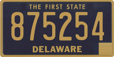 DE license plate 875254