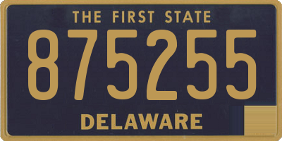 DE license plate 875255