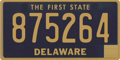 DE license plate 875264