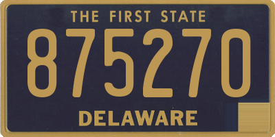 DE license plate 875270