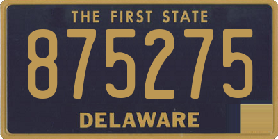 DE license plate 875275