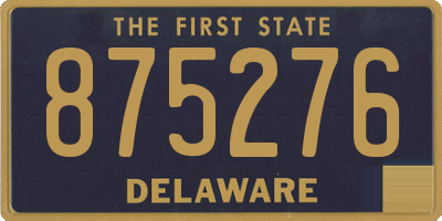 DE license plate 875276