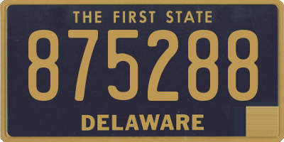 DE license plate 875288