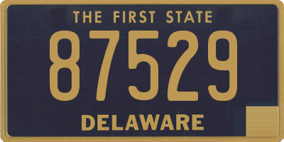 DE license plate 87529