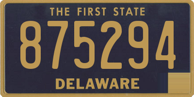 DE license plate 875294