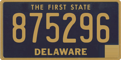 DE license plate 875296