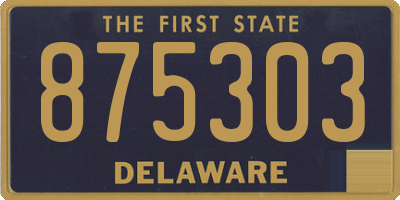 DE license plate 875303