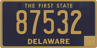 DE license plate 87532