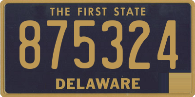 DE license plate 875324