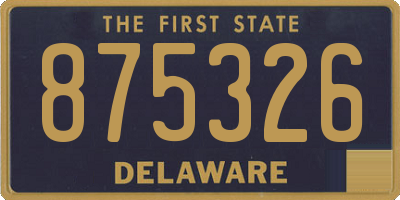 DE license plate 875326