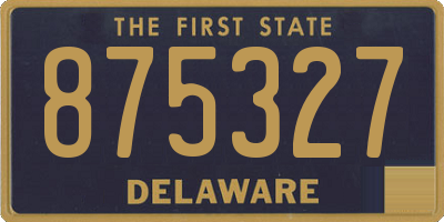 DE license plate 875327