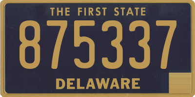 DE license plate 875337