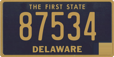 DE license plate 87534