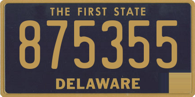 DE license plate 875355