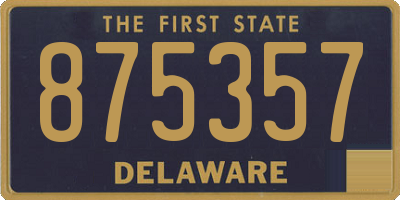 DE license plate 875357
