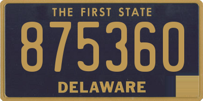 DE license plate 875360