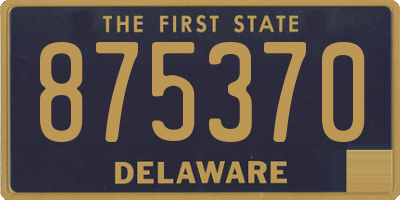 DE license plate 875370
