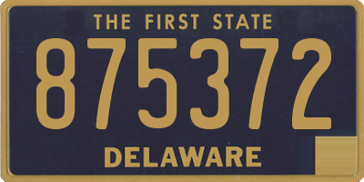 DE license plate 875372