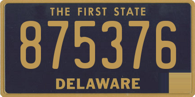 DE license plate 875376