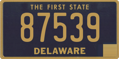 DE license plate 87539