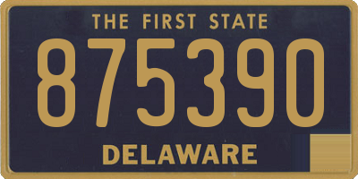 DE license plate 875390