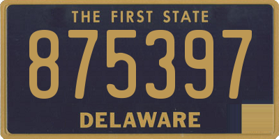 DE license plate 875397