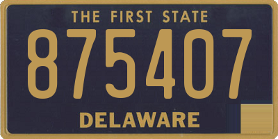 DE license plate 875407