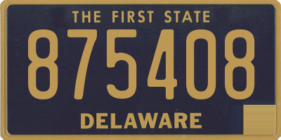 DE license plate 875408