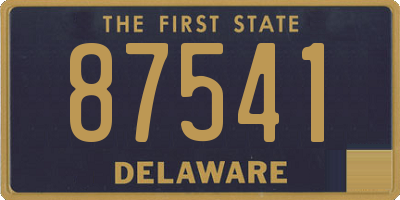 DE license plate 87541