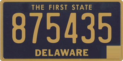DE license plate 875435