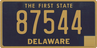 DE license plate 87544