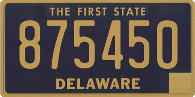 DE license plate 875450
