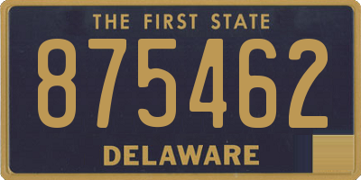 DE license plate 875462