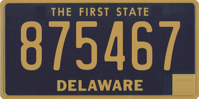 DE license plate 875467