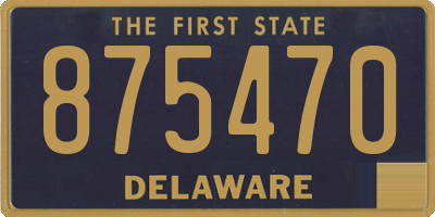 DE license plate 875470