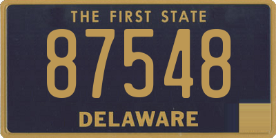 DE license plate 87548