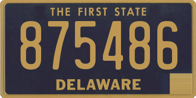 DE license plate 875486
