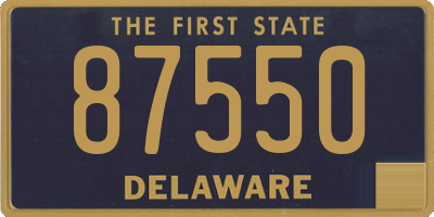 DE license plate 87550