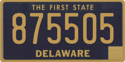 DE license plate 875505