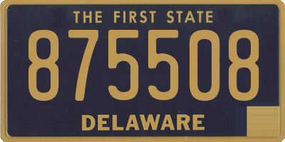 DE license plate 875508