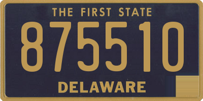 DE license plate 875510