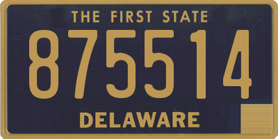 DE license plate 875514