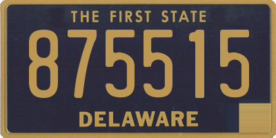 DE license plate 875515