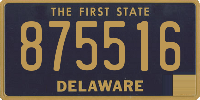 DE license plate 875516