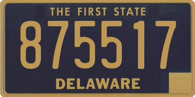 DE license plate 875517