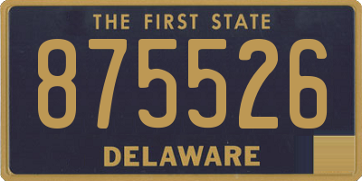 DE license plate 875526