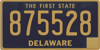 DE license plate 875528