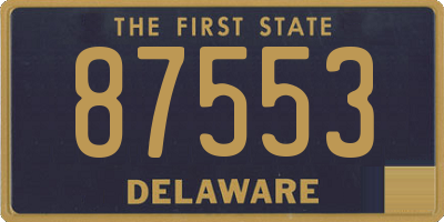 DE license plate 87553