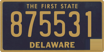 DE license plate 875531